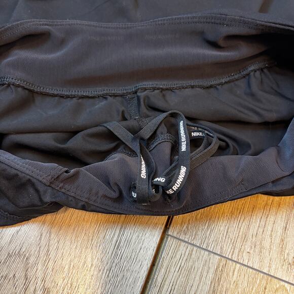 Nike Activewear Shorts Drawstring Waist Black Running Gym Medium - Picture 5 of 6